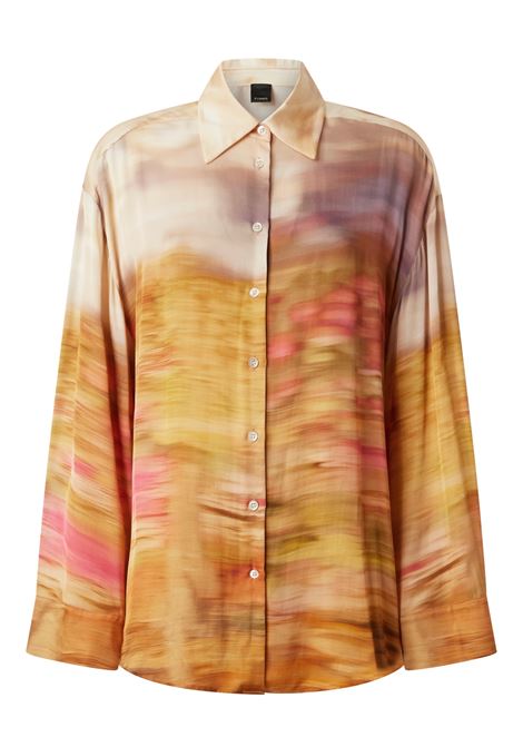 PINKO - Satin shirt with landscape print PINKO |  | 104864-A2G0CN4