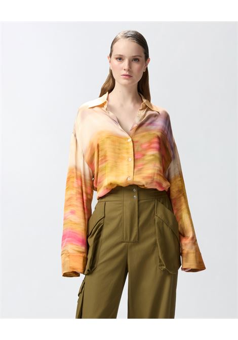 PINKO - Satin shirt with landscape print PINKO |  | 104864-A2G0CN4