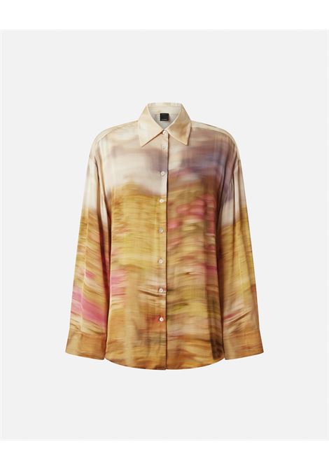 PINKO - Satin shirt with landscape print PINKO |  | 104864-A2G0CN4