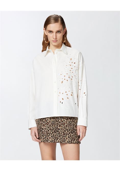 PINKO - Shirt with sangallo embroidery and crystals PINKO |  | 104915-A2H0Z05