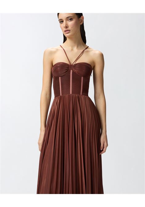 PINKO - Abito bustier elegante in jersey plissè PINKO |  | 104994-A2DML98