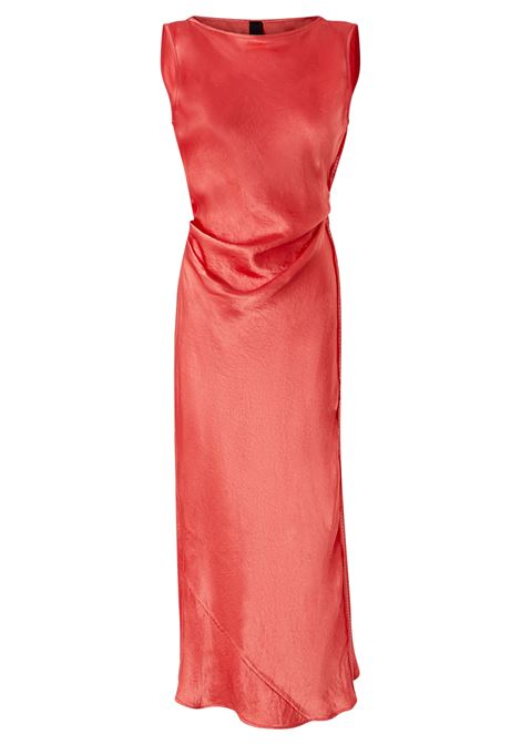 Vestito in satin con laccetto laterale PINKO | Abiti | 105011-A2BUN55