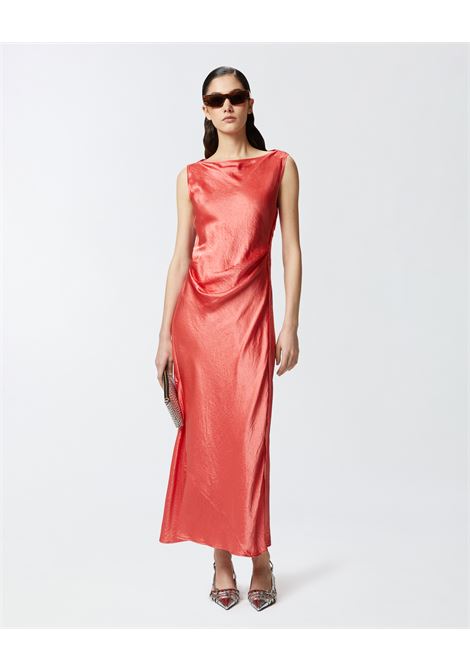 Vestito in satin con laccetto laterale PINKO | Abiti | 105011-A2BUN55