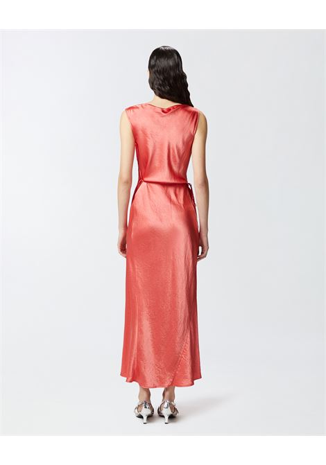 Vestito in satin con laccetto laterale PINKO | Abiti | 105011-A2BUN55