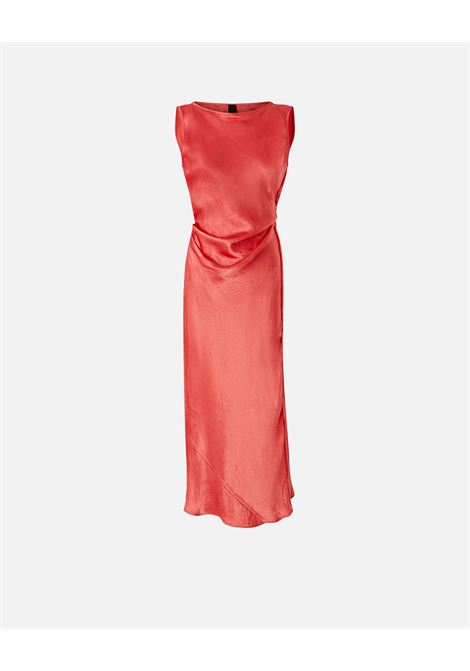 Vestito in satin con laccetto laterale PINKO | Abiti | 105011-A2BUN55