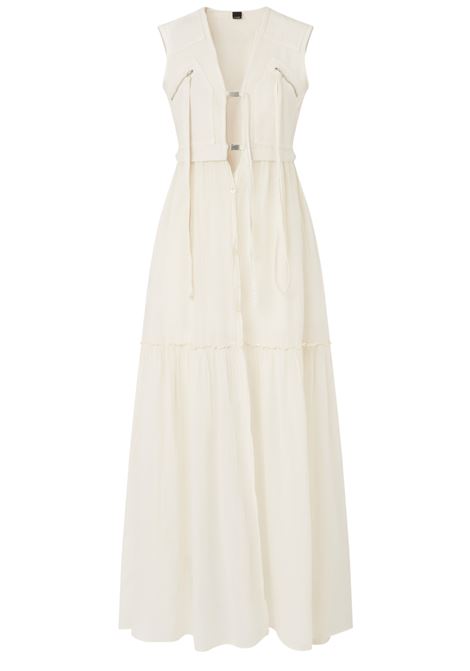 Abito lungo in cotone con gilet smanicato utility PINKO | ABITI | 105246-A2MIA00