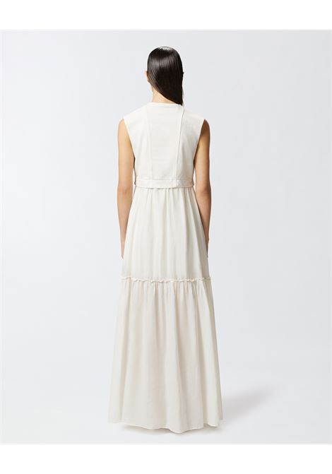 Abito lungo in cotone con gilet smanicato utility PINKO | ABITI | 105246-A2MIA00