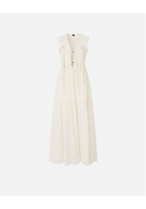 Abito lungo in cotone con gilet smanicato utility PINKO | ABITI | 105246-A2MIA00