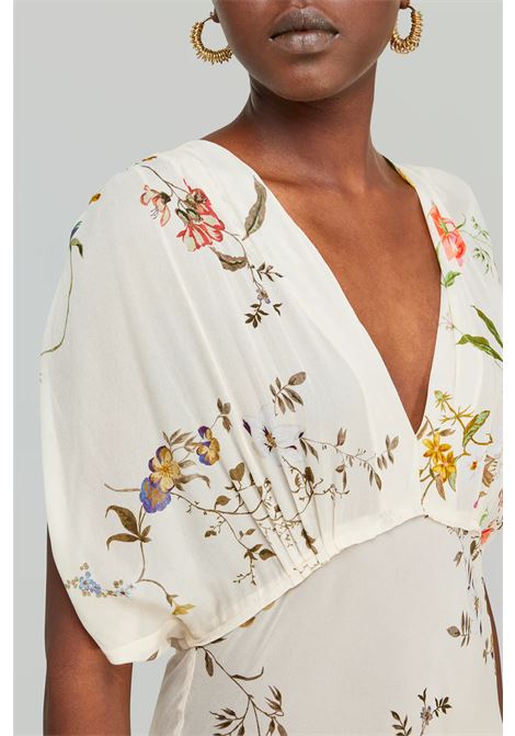 Abito midi ORIANE in georgette di viscosa con stampa floreale SEMICOUTURE | Abiti | S5SS38FLW52