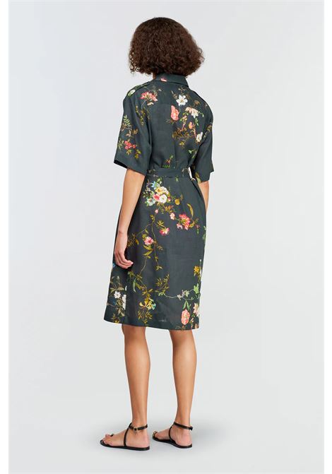Abito OHIANE in lino con stampa floreale e cintura SEMICOUTURE | Abiti | S5SS59FLW53