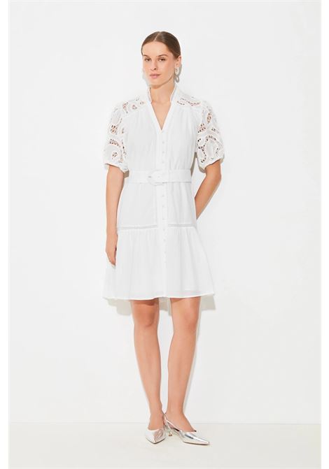 Abito con cintura e dettagli in guipure SUNCOO | Vestiti | 0324001
