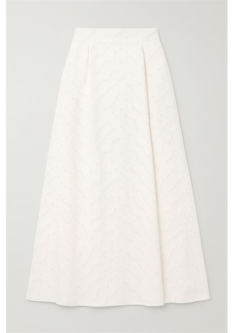 Gonna midi in sangallo bianco  Suncoo Flavie SUNCOO | Vestiti | 0517201