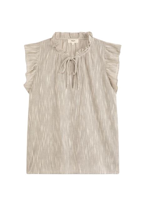 Camicetta corta in cotone a righe SUNCOO | Bluse | 0715902