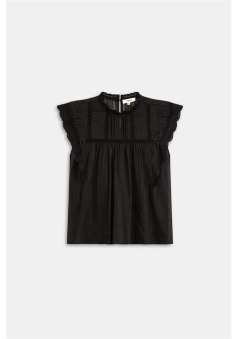 SUNCOO - Striped cotton voile blouse SUNCOO |  | 0723402