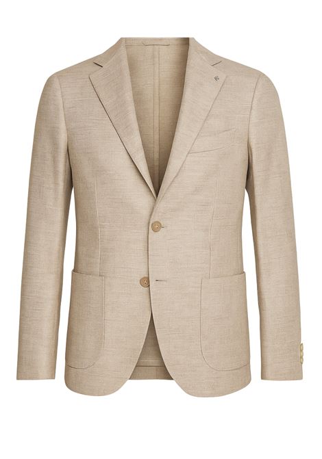 Giacca Uomo Tagliatore Beige Chiaro in Lino e Cotone TAGLIATORE | Giacche | 1SMJ22K570003A1160