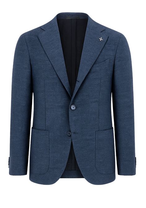 TAGLIATORE navy blue linen and cotton jacket - Made in Italy TAGLIATORE |  | 1SMJ22K570003B3264