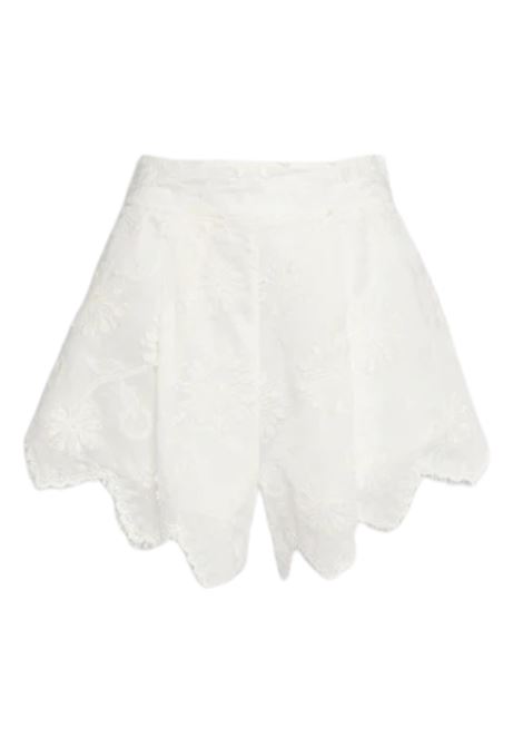 Embroidered muslin shorts WEILI ZHENG |  | PS03W178