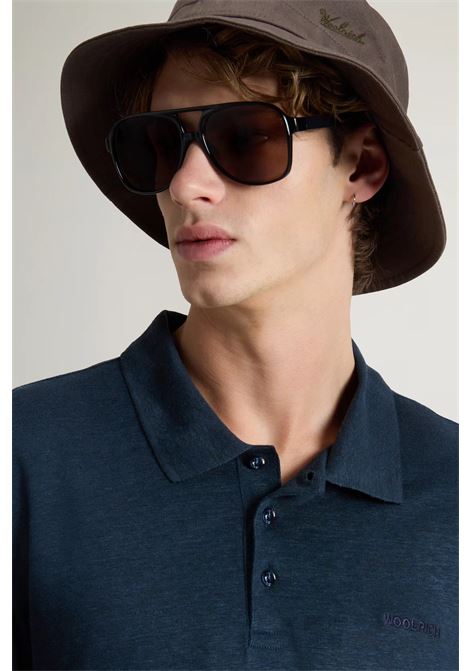 Polo in puro lino WOOLRICH | Polo | CFWOPO0082MRUT40953989
