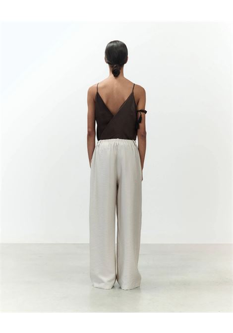 Alysi pantalone lungo Liquid Touch in modal a gamba ampia ALYSI | Pantaloni | 116178P6215SASSO