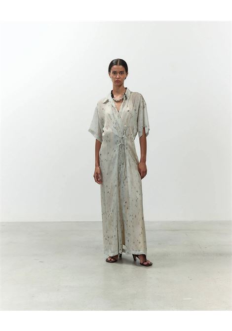 Alysi long printed chiffon shirt dress in silk with slip ALYSI |  | 116340P6216PIST