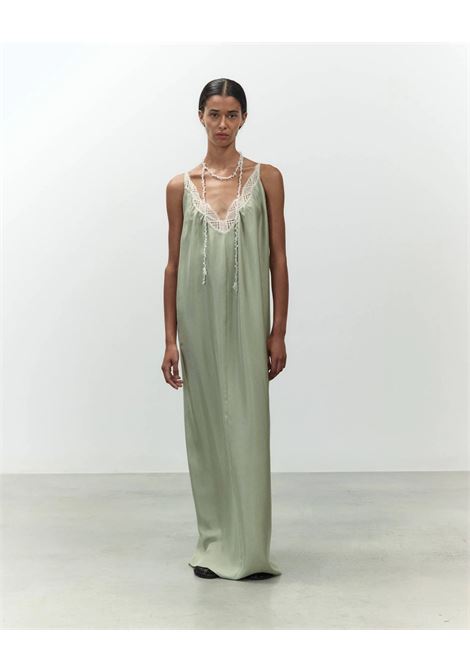 Alysi silk twill lingerie dress with contrast lace ALYSI |  | 116355P6219PIST