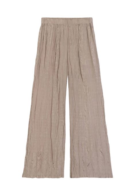 Alysi wide Wrinkle trousers in 100% viscose with elastic waist ALYSI |  | 216115P6047CP