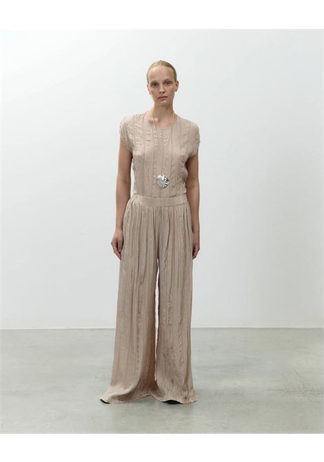 Alysi wide Wrinkle trousers in 100% viscose with elastic waist ALYSI |  | 216115P6047CP