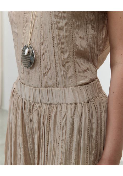 Alysi wide Wrinkle trousers in 100% viscose with elastic waist ALYSI |  | 216115P6047CP