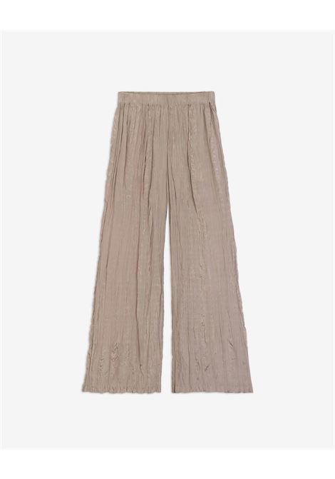 Alysi wide Wrinkle trousers in 100% viscose with elastic waist ALYSI |  | 216115P6047CP