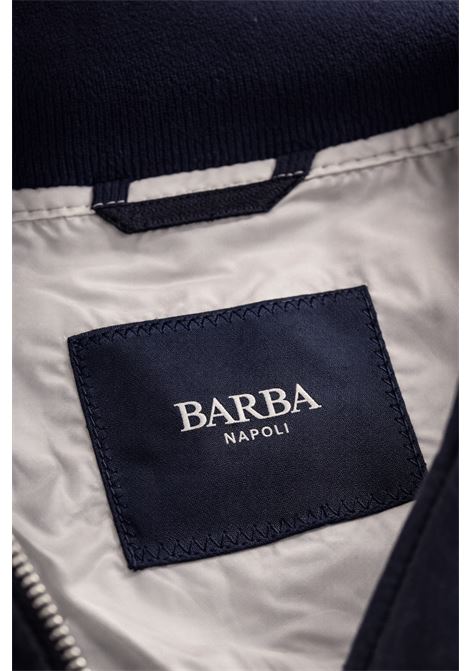 Barba Napoli bomber in pelle blu DOG handmade in Italy BARBA | GIACCHE | 0000853200