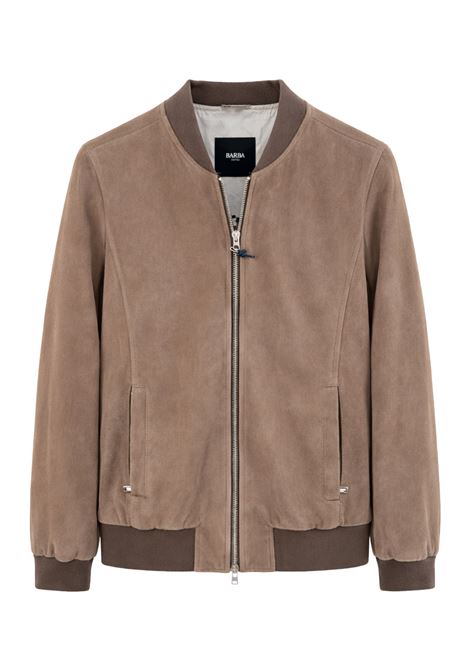Barba Napoli bomber in pelle marrone SJ DOG handmade in Italy BARBA | GIACCHE | 0000953200