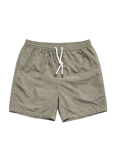 Barba Napoli costume da bagno corto verde con coulisse bianca logo BARBA | Costume | 00017 536160045 45