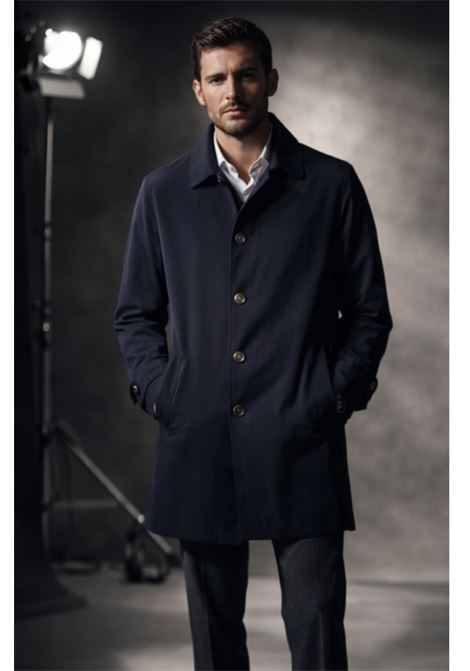 Spolverino Barba Napoli Bristol in pura lana vergine blu BARBA | GIACCHE | 0001853071