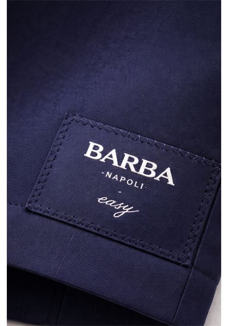 Barba Napoli easy blue single-breasted jacket in Loro Piana Zelander wool BARBA |  | 0004953062