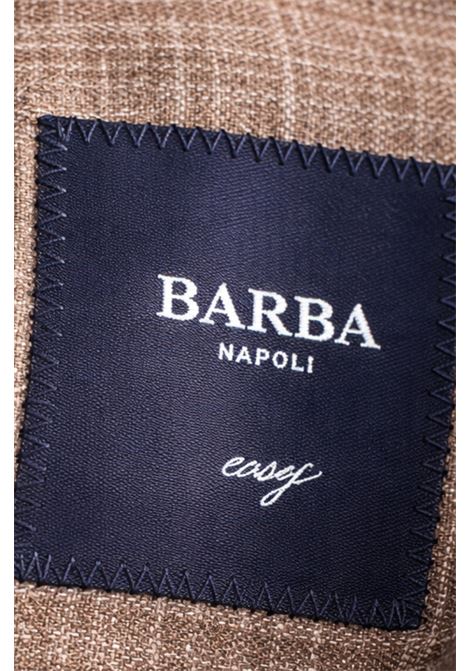 Barba Napoli giacca easy monopetto marrone in tessuto Loro Piana Summertime BARBA | GIACCHE | 0005053007
