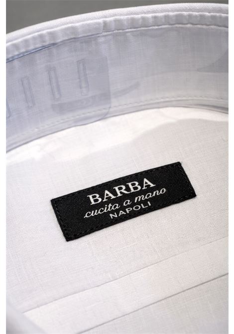 Barba Napoli mens white shirt with classic collar and front buttons BARBA |  | 00268I1U13P0154010