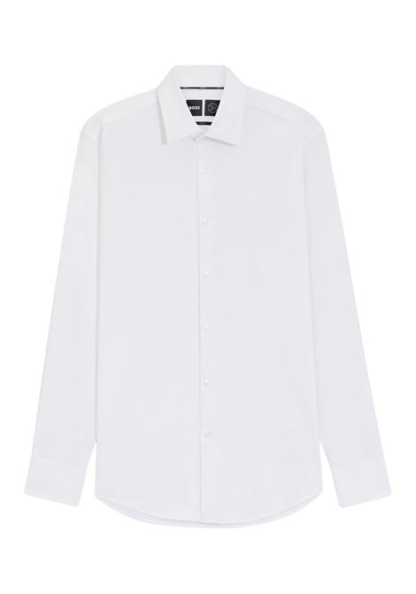 Camicia BOSS Slim Fit P-HANK-kent in Twill Elasticizzato Performance BOSS | CAMICIE | 5050335610000100