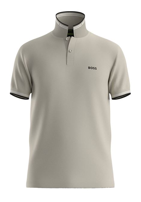Polo BOSS Slim Fit Paul in Cotone Elasticizzato - Light Beige BOSS | JERSEY | 5050619327500275