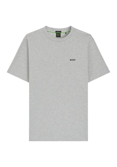 BOSS regular-fit stretch-cotton T-shirt with logo Tee 50506373 BOSS |  | 5050637306300063