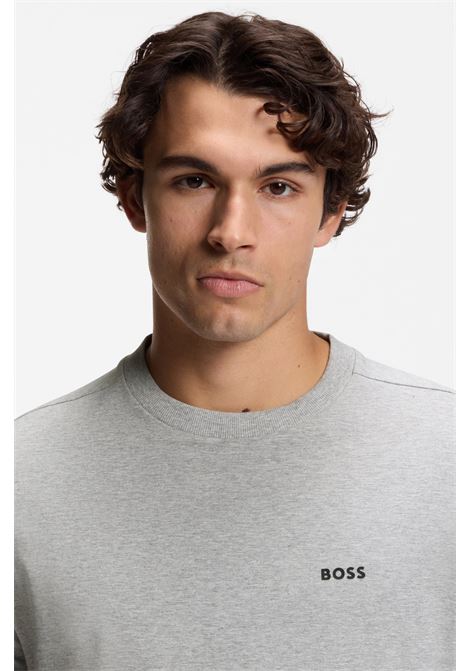 BOSS regular-fit stretch-cotton T-shirt with logo Tee 50506373 BOSS |  | 5050637306300063