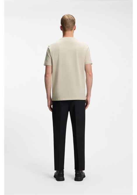 T-shirt BOSS Tee regular fit in cotone elasticizzato con logo BOSS | JERSEY | 5050637327500275