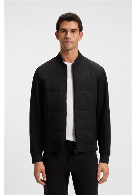 Felpa BOSS H-Skiles 100 con zip e parte anteriore imbottita BOSS | JERSEY | 5053276700100001