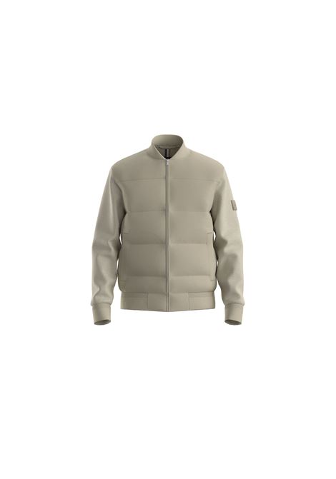 Felpa BOSS Regular con Zip e Pannello Imbottito - Open Beige BOSS | JERSEY | 5053276728600286