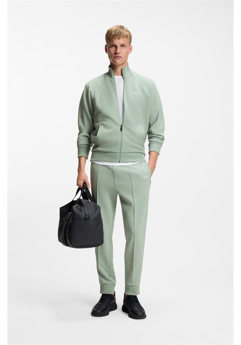 Pantaloni della Tuta BOSS Hadiko Regular Fit in Misto Cotone con Profili BOSS | JERSEY | 5055357435700357