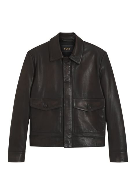 BOSS aviator-style nappa leather jacket L-Mabor1 BOSS |  | 5055393020100201