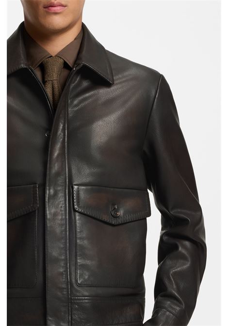 BOSS aviator-style nappa leather jacket L-Mabor1 BOSS |  | 5055393020100201