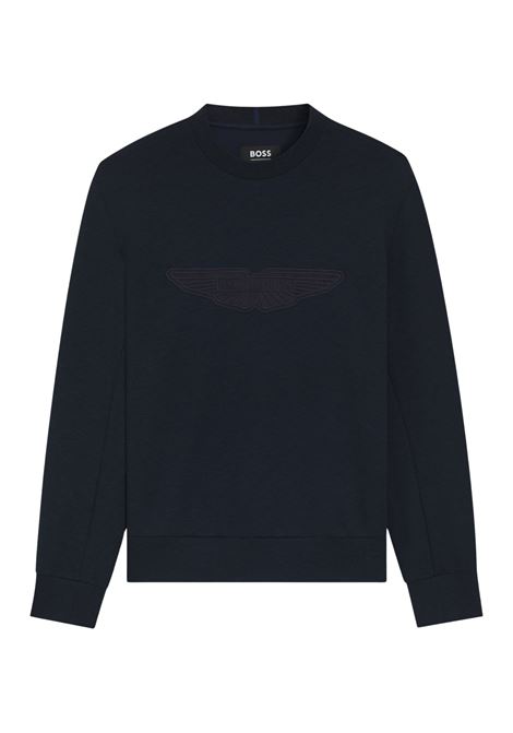 Felpa BOSS x ASTON MARTIN C-Soleri 242_AM con dettaglio ad ala BOSS | JERSEY | 5055452540400404