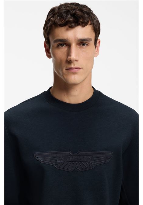 Felpa BOSS x ASTON MARTIN C-Soleri 242_AM con dettaglio ad ala BOSS | JERSEY | 5055452540400404