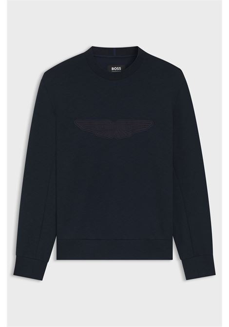 Felpa BOSS x ASTON MARTIN C-Soleri 242_AM con dettaglio ad ala BOSS | JERSEY | 5055452540400404