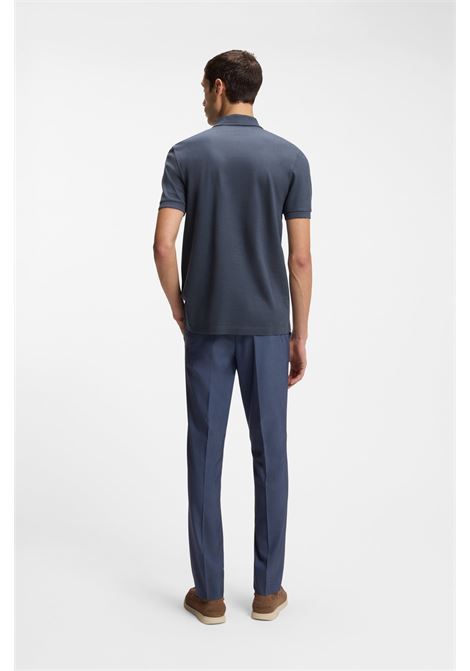 Polo BOSS H-Paras 70 regular fit in misto cotone mercerizzato con zip BOSS | JERSEY | 5055461446800468